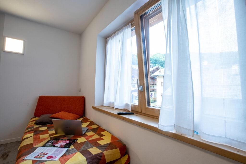Divano letto appartamento 1 chalet sebastian livigno