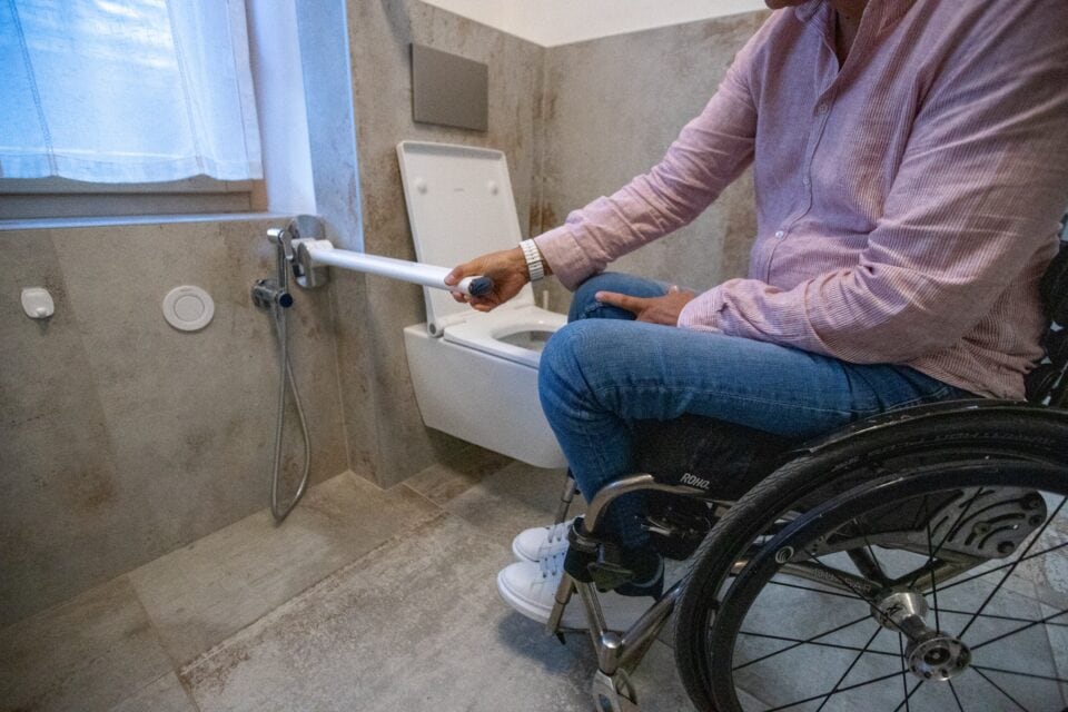 Bagno appartamento 2 disabili chalet sebastian livigno 5