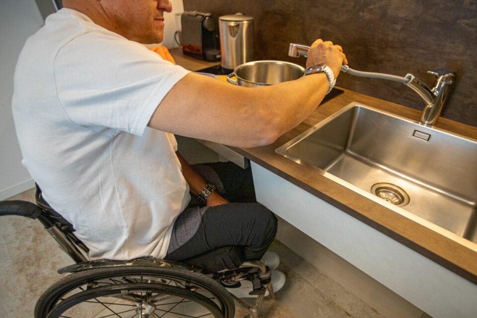 Cucina appartamento 1 disabili chalet sebastian livigno 1