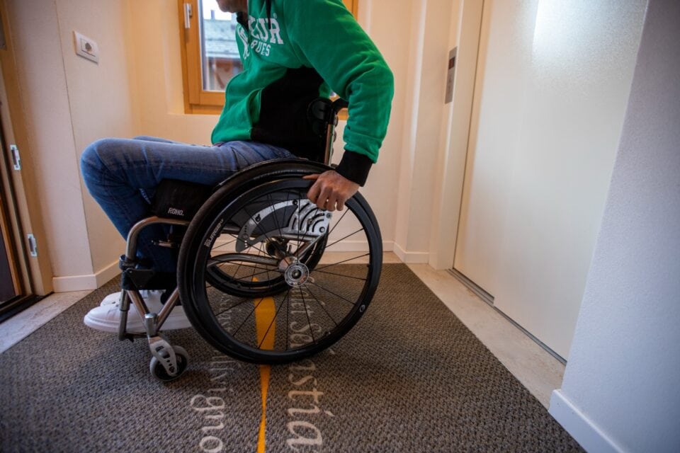 Ingresso appartamenti disabili chalet sebastian livigno 2