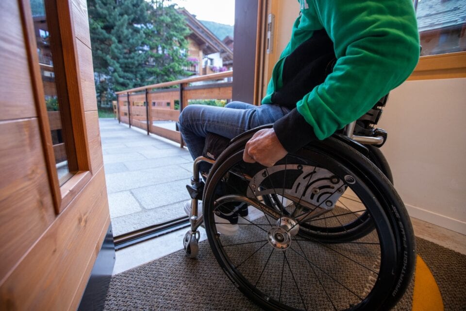 Ingresso appartamenti disabili chalet sebastian livigno 3