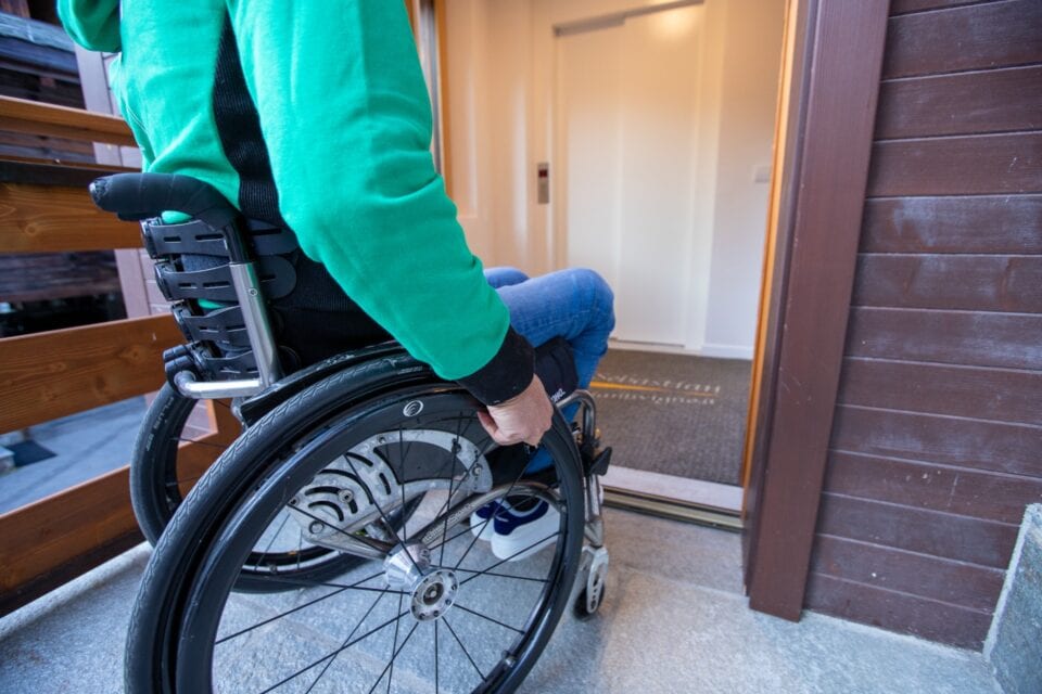 Ingresso appartamenti disabili chalet sebastian livigno 4