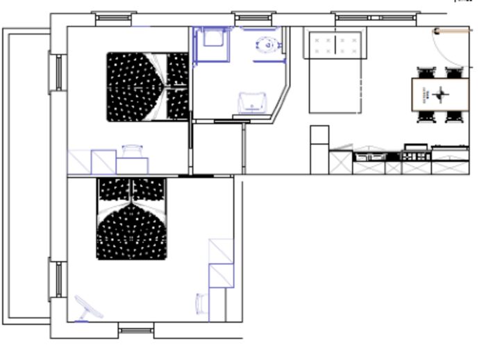 Piantina appartamento 1 chalet sebastian livigno