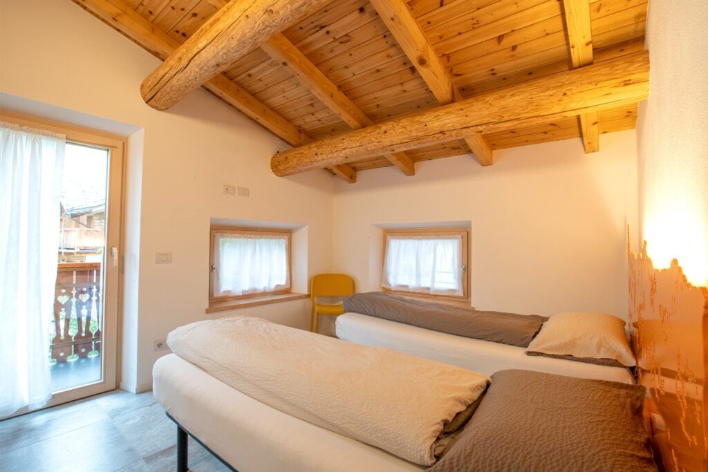 Camera doppia appartamento 4 chalet sebastian livigno