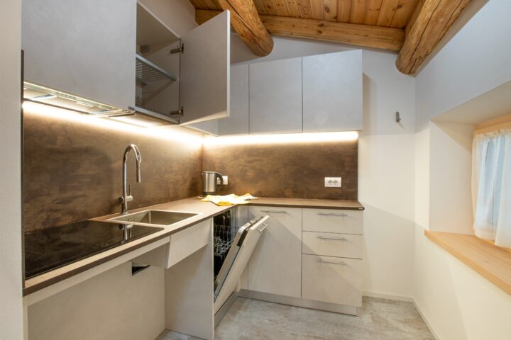Cucina appartamento 3 chalet sebastian livigno