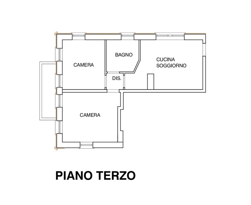 Piantina appartamento 4 chalet sebastian livigno